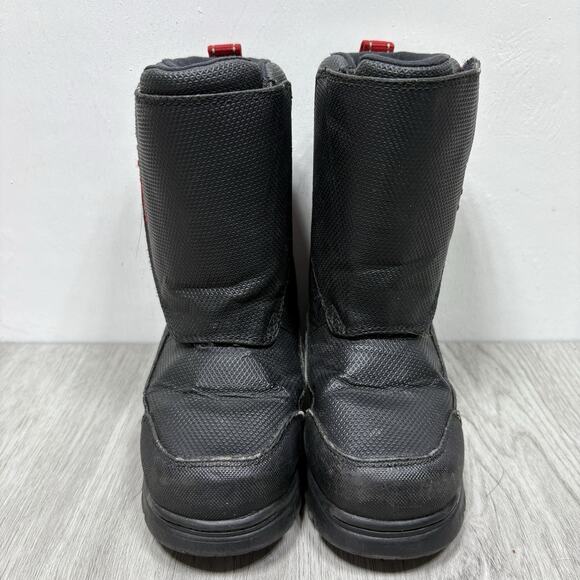 L.L.Bean Big Kids' Northwoods Snow Winter Boots Black Red Size 10 - Picture 2 of 9